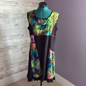 LIBRA Tropical Print Dress